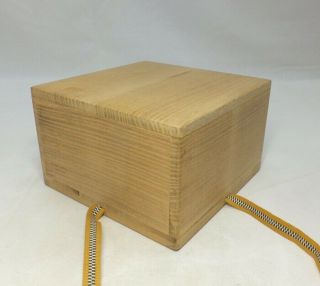 H915: Japanese wooden storage box for tea bowl made from KIRI.  SHIHO - SAN 2 2