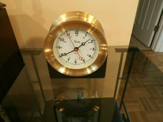 Boston / Chelsea Newport Model Quartz Brass Ships Clock