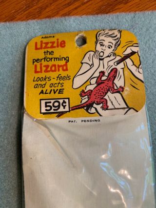 VINTAGE ADAMS ' LIZZIE THE PERFORMING LIZARD & MOUSE 4