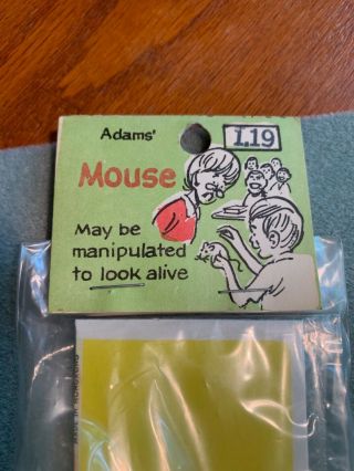 VINTAGE ADAMS ' LIZZIE THE PERFORMING LIZARD & MOUSE 7