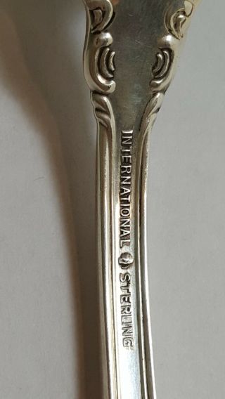 International Sterling Silver Joan Of Arc Solid Salad Serving Spoon Berry Scoop 5