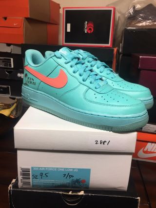 Nike Air Force 1 Miami 305 John Geiger 1 Of 30 Pairs Size 9.  5 Authentic Rare