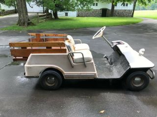 Vintage Harley Davidson - Amf Gas Golf Cart Custom Wood Bed