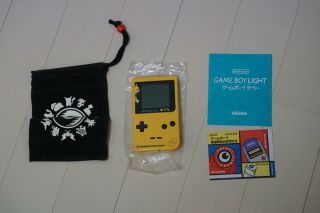 Game Boy Light Pikachu The Movie Yellow Pokemon Center Boxed Nintendo VERY RARE 5