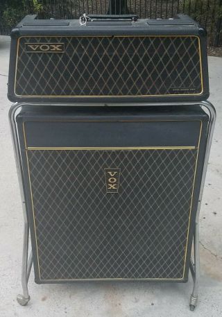 Vintage Vox Royal Guardsman Head,  Cabinet And Stand