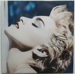 Madonna True Blue 1986 Us Org Autographed Lp (signed In 1990) Minty Vintage