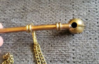 RARE VINTAGE US NAVY BRASS COPPER BOATSWAIN WHISTLE MILITARY 3