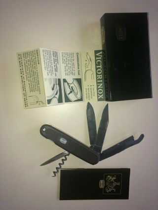Vintage Mauser Victorinox 5 Blade Tool Folding Swiss Army Pocket Knife - Olive 3