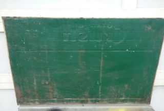 Vintage Orange Crush Embossed Tin Sign 1930 ' s Stout Comp.  Baseball Scoreboard 8