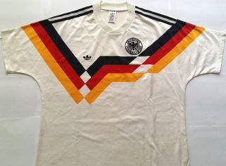 GERMANY WC 1990 Vintage ADIDAS Home Shirt Jersey Trikot 1988 1989 EUTSCHLAND 2