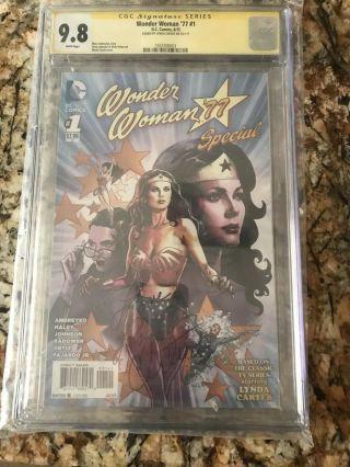 Wonder Woman 77’ 1 Cgc Signed Love Lynda Carter.  Rare