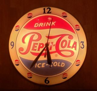 PEPSI Double Bubble Clock - Vintage Advertising from the 1950 ' s 3