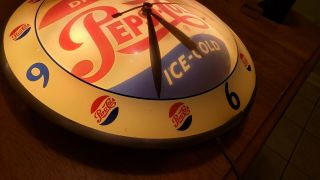 PEPSI Double Bubble Clock - Vintage Advertising from the 1950 ' s 5