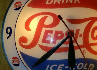 PEPSI Double Bubble Clock - Vintage Advertising from the 1950 ' s 6