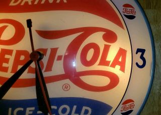PEPSI Double Bubble Clock - Vintage Advertising from the 1950 ' s 7