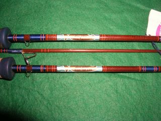 VINTAGE CONOLON LIVE FIBER TEENY TINY FLY AND SPINNING ROD TWO ROD SETUP 5