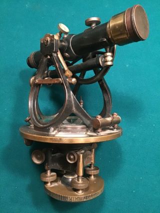 Antique W.  & L.  E.  Gurley Surveyor ' s Transit with Compass 12