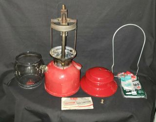 Vtg 1970 Coleman 200A Lantern w/ Metal Carrying Case Sunshine of the Night 4/71 2