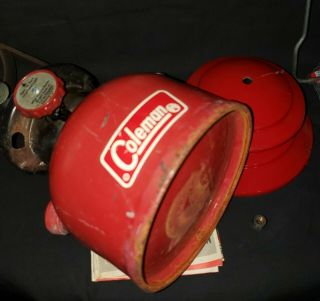 Vtg 1970 Coleman 200A Lantern w/ Metal Carrying Case Sunshine of the Night 4/71 3