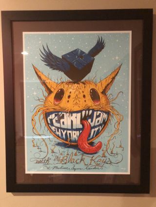 Pearl Jam Msg Poster Framed Jeff Soto - Rare