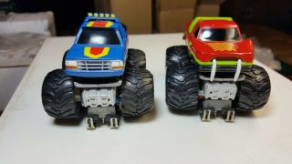 Vintage - Ho - Marchon Monster Trucks Htf Snakebite Bigfoot Pair