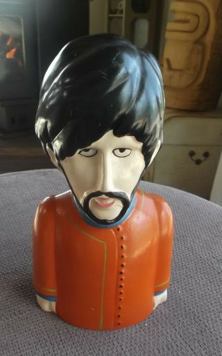 Vintage Beatles George Harrison 8 " Yellow Submarine Bank 1968,  Pride Creations