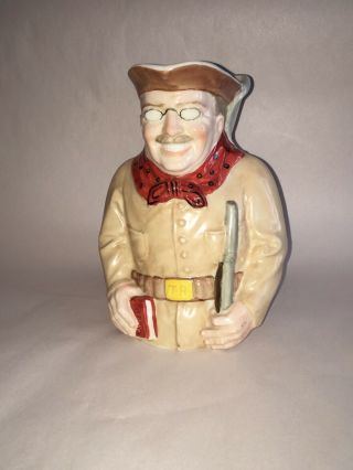 Rare Lenox Porcelain Teddy Roosevelt Toby Pitcher Political Edward Penfield 1909