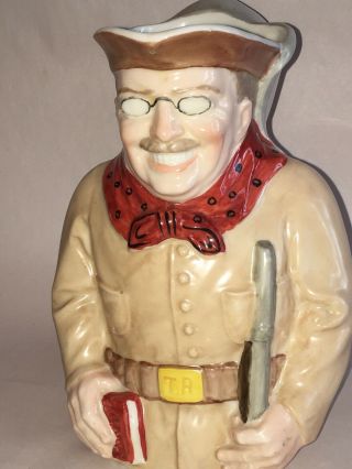 Rare Lenox Porcelain Teddy Roosevelt Toby Pitcher Political Edward Penfield 1909 2