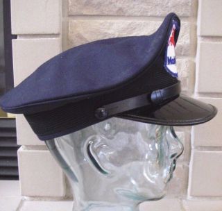 Vintage Collectible Mobil Oil Service Gas Station Attend Uniform Hat Cap Patch 4
