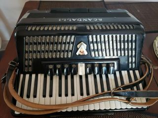 Vintage Scandalli Accordion Imperio Ixl 17 " Key Board 120 Bass
