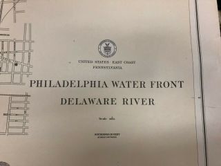 (6) Big Early Vintage Delaware River Navigation Charts 1916,  1926,  1941