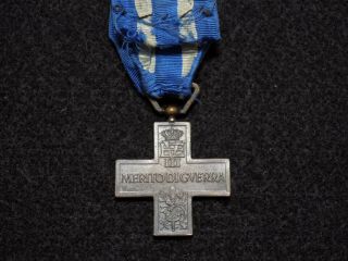 Italian Kingdom Wwii " Merit Of War " Cross Medal
