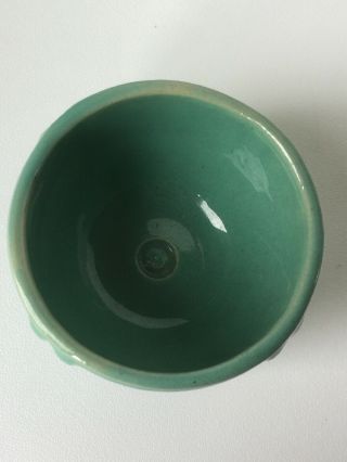 RARE Jade Green 1920s BAUER Pottery 3 - 3/4 inch dia.  