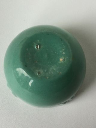 RARE Jade Green 1920s BAUER Pottery 3 - 3/4 inch dia.  