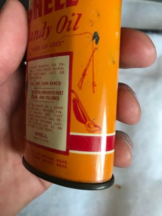 Vintage Handy Oiler Gun Oil Can Tin Lead Top Shell Rare Variety Household Oil 4