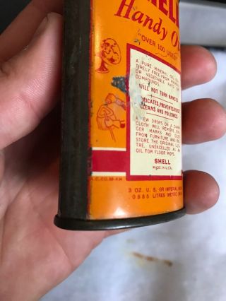Vintage Handy Oiler Gun Oil Can Tin Lead Top Shell Rare Variety Household Oil 5