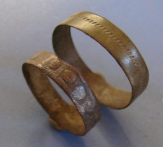 Ancient Bronze Rings Middle Ages.  Оriginal.