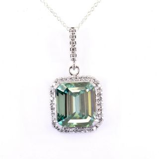 Rare 12.  60 Ct Certified,  Gorgeous Blue Diamond Pendant With Diamond Accents Loop