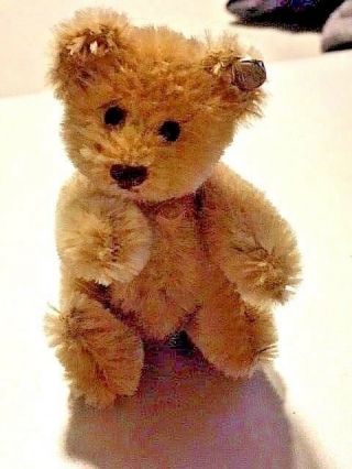 Antique Vintage Miniature STEIFF Teddy Bear 3.  5 Button in ear Germany circa 1952 7