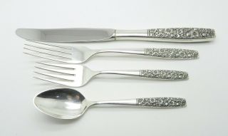 Vtg.  Towle Contessina 4 Pc Sterling Silver Regular Size Place Setting