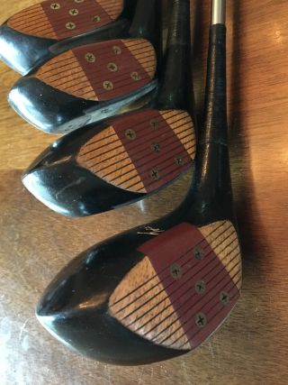 Vintage Macgregor Tommy Armour 4375 Persimmon Wood Set - Rare