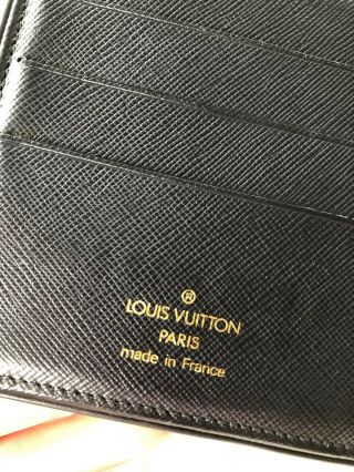 Authentic Louis Vuitton Trifold Wallet Mono Mini Lin Canvas Vintage 5