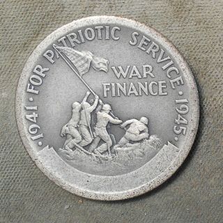 U.  S.  Treasury Award Minuteman For Patriotic Service 1941–1945 War Finance Silver