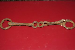 Ancient Anglo - Saxon Horse Bit,  Snaffle Bit.  Metal Detecting Find.