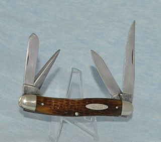 Rare Vintage Case Xx Greenbone 4 Blade Stockman Knife 64047p 1940 - 48 Book $1000.