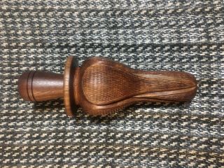 Vintage Style Hand Carved wooden duck call Silver Dollar Collar N.  Sparks 2
