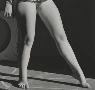 Vintage Andre de Dienes LARGE LADY Fine Art Nude Figure Photograph Water Nymph 3
