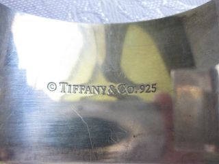 Vintage Tiffany& Co.  925 Sterling Silver Wide Cuff Bracelet 5