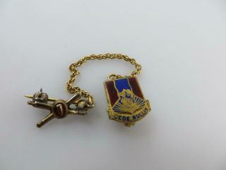 Cd Nullis Wwii Army Coast Artillery 1/20 12k Gf 2 Part Pin Usc