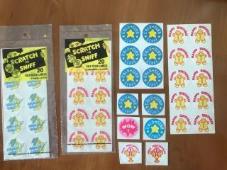 Vintage 1979 Trend Scratch And Sniff Stickers Very Rare